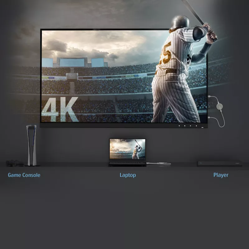 j5create JVAW75 ScreenCast 4K Wireless Display HDMI™ Extender, γκρι/λευκό