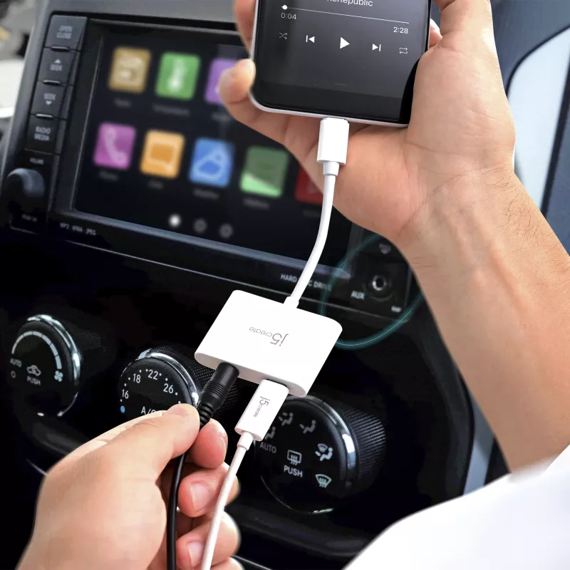 j5create JCA122 USB-C® σε 3,5-mm-Αντάπτορας ήχου με Power Delivery, Μαύρο
