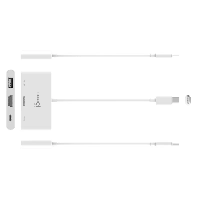 j5create JCA399 USB-C® σε HDMI™ 4K144Hz & USB™ 3.2 με Power Delivery 100W, Μαύρο