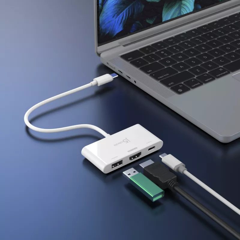 j5create JCA399 USB-C® σε HDMI™ 4K144Hz & USB™ 3.2 με Power Delivery 100W, Μαύρο
