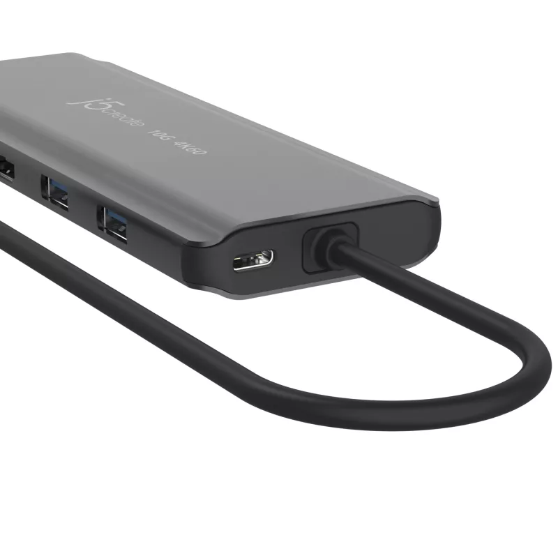 j5create JCD398 USB-C® Dual 4K HDMI™ 10Gbps Mini Dock, Μαύρο