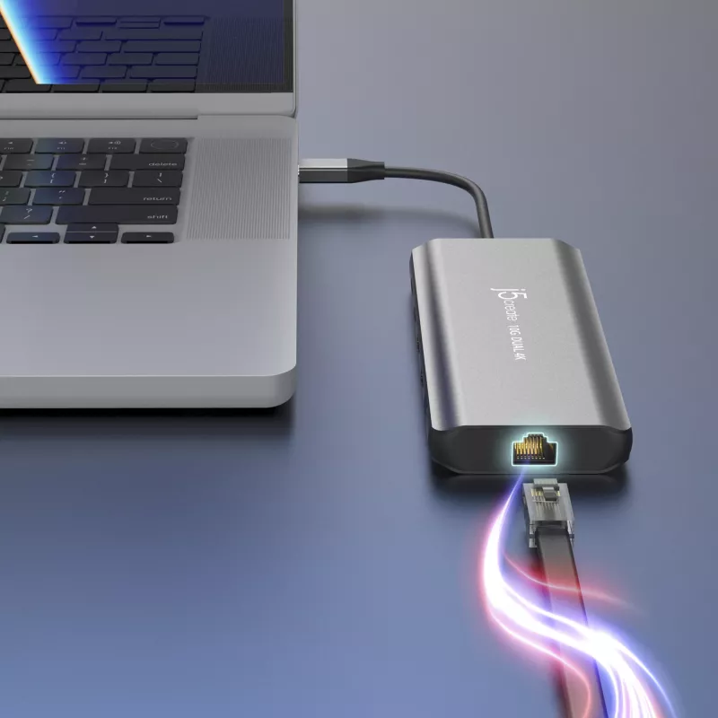 j5create JCD398 USB-C® Dual 4K HDMI™ 10Gbps Mini Dock, Μαύρο