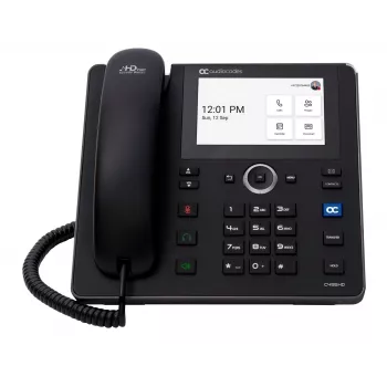 AudioCodes Teams C455HD IP-Phone PoE GbE μαύρο, IP-τηλέφωνο, Ενσύρματο ακουστικό, Android, SIP info, 8 γραμμές