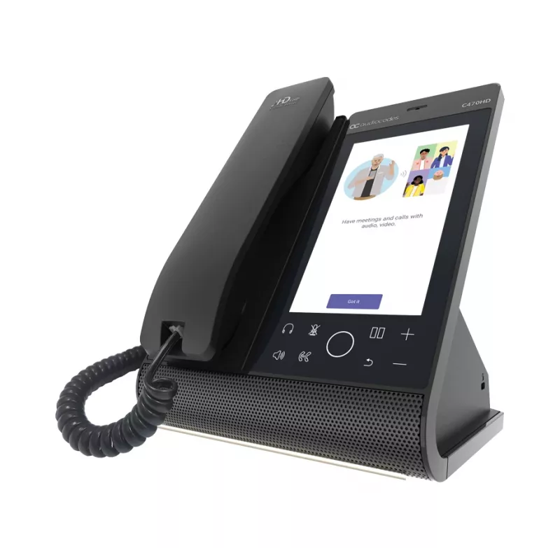 IP-Τηλέφωνο AudioCodes Teams C470HD PoE GbE Ενσύρματο ακουστικό Android