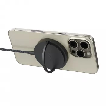 mophie Qi2 μαγνητικός φορτιστής smartphone μαύρο USB ασύρματη φόρτιση γρήγορη φόρτιση εσωτερικού χώρου