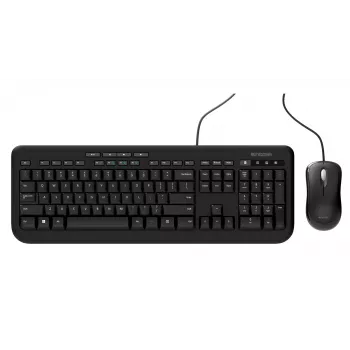 Incase Designed by Microsoft Wired Desktop 600 πληκτρολόγιο, ποντίκι περιλαμβάνεται, καθολικό USB, QWERTY, γερμανικό, μαύρο