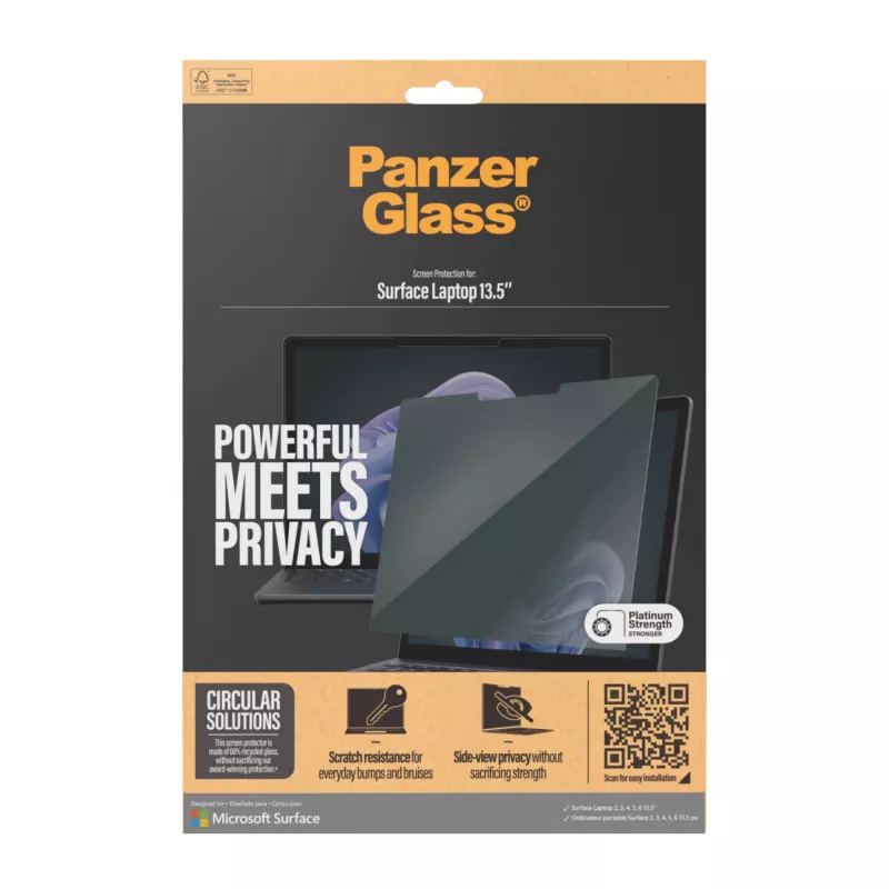 PanzerGlass® Φίλτρο απορρήτου Microsoft Surface Laptop 13.5'' | 6 | 5 | 4 | 3 | 2