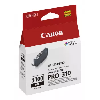 Canon PFI-5100 PBK μελανοδοχείο 1 τεμ. γνήσιο φωτογραφικό μαύρο