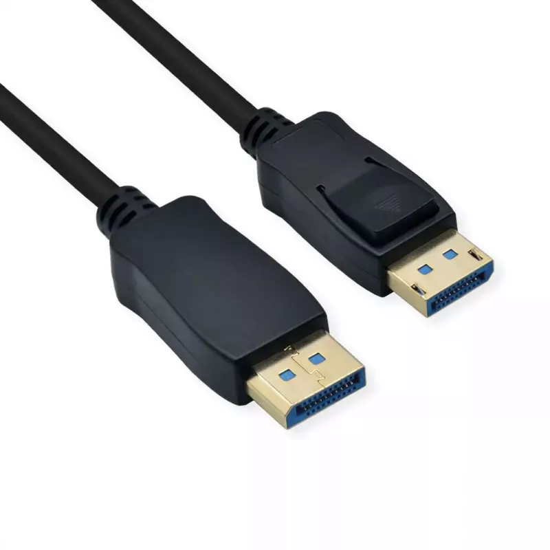 ROLINE 11.04.6000 καλώδιο DisplayPort 2.0, DP-DP M/M, 1 m, μαύρο