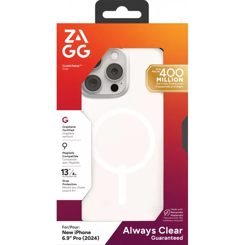 Θήκη ZAGG Crystal Palace Snap Apple iPhone 16 Pro Max διαφανές