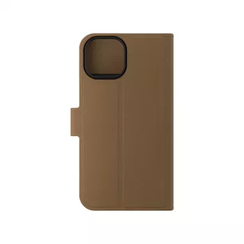 ZAGG 702314850 Folio θήκη flip για Apple iPhone 16e/15/14/13, συνθετικό δέρμα, καφέ