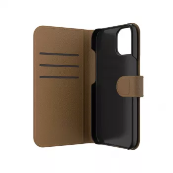 ZAGG 702314850 Folio θήκη flip για Apple iPhone 16e/15/14/13, συνθετικό δέρμα, καφέ