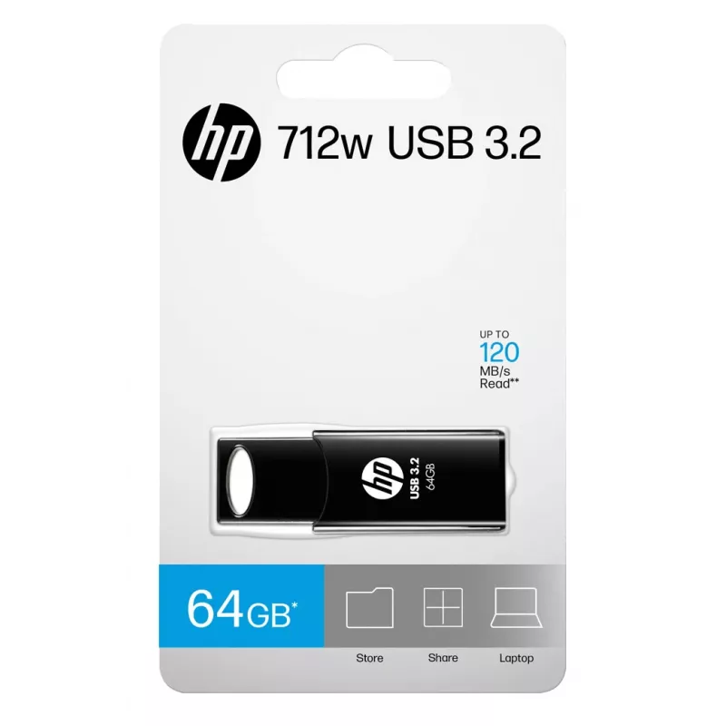 HP 712w USB stick 64 GB USB Type-A 3.2 Gen 1 (3.1 Gen 1) Μαύρο