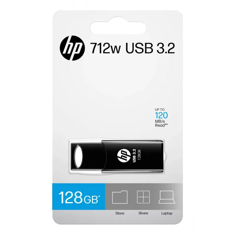 HP 712w USB flash drive 128 GB USB Type-A 3.2 Gen 1 (3.1 Gen 1) Μαύρο