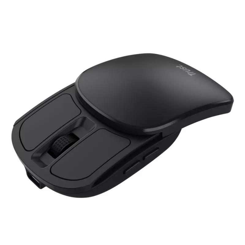 Ποντίκι TRUST Travel αμφιδέξιο RF Wireless 2400 DPI, 6 κουμπιά, μαύρο