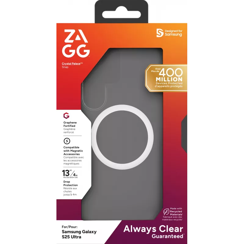 ZAGG Crystal Palace Snap θήκη για Samsung Galaxy S25 Ultra