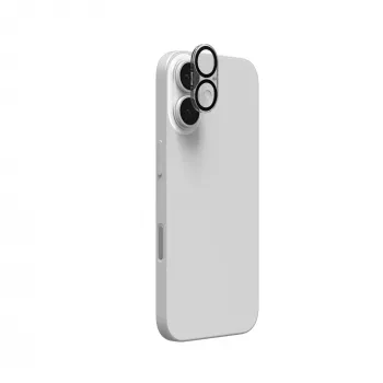 ZAGG InvisibleShield Glass Elite προστατευτικό φακού κάμερας για Apple iPhone 16/16 Plus, μαύρο