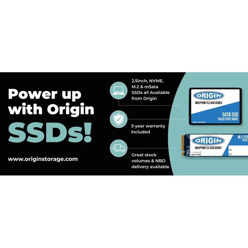 Origin Storage NB-2TBM.2/NVME SSD 2 TB, M.2 PCIe NVMe, 80 mm, MLC