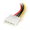 StarTech.com αντάπτορας καλωδίου τροφοδοσίας 4 Pin LP4 σε γωνιακό αριστερά SATA 6in