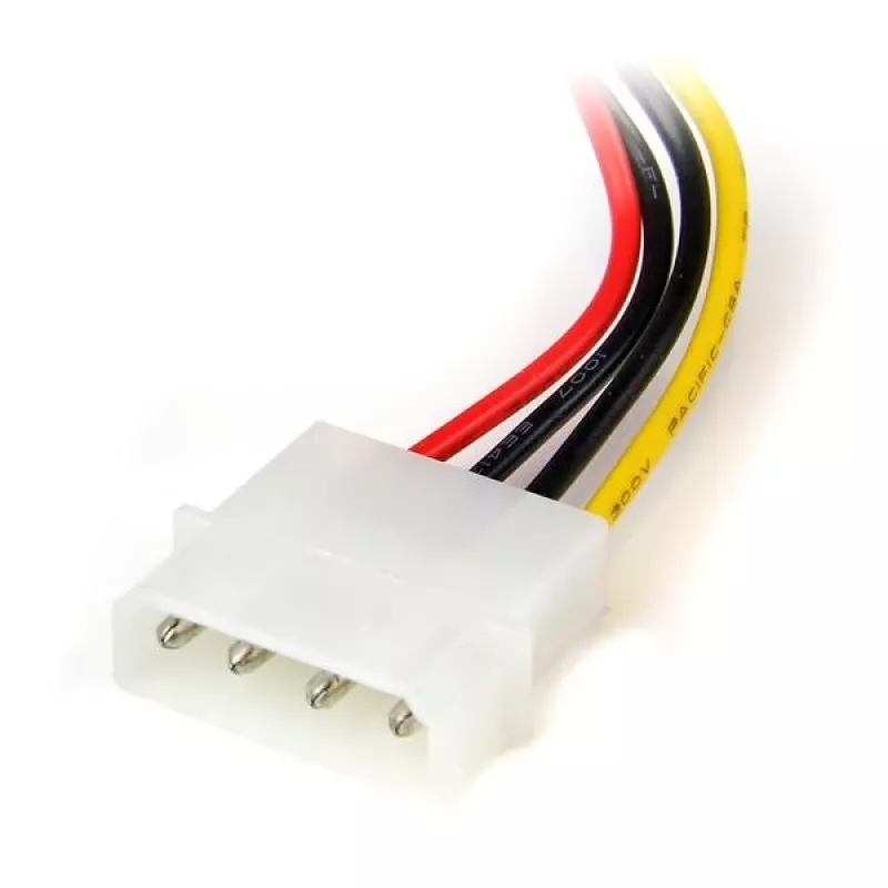 StarTech.com αντάπτορας καλωδίου τροφοδοσίας 4 Pin LP4 σε γωνιακό αριστερά SATA 6in