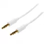 StarTech.com καλώδιο στερεοφωνικού ήχου 3,5mm λεπτό 2m λευκό - αρσενικό βύσμα σε αρσενικό βύσμα