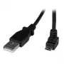 StarTech.com καλώδιο Micro-USB 2m - A σε γωνιακό Micro-B, 2 m, USB A, Micro-USB B, USB 2.0, 0,48 Gbit/s, μαύρο