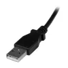 StarTech.com καλώδιο Micro-USB 2m - A σε γωνιακό Micro-B, 2 m, USB A, Micro-USB B, USB 2.0, 0,48 Gbit/s, μαύρο