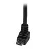 StarTech.com καλώδιο Micro-USB 2m - A σε γωνιακό Micro-B, 2 m, USB A, Micro-USB B, USB 2.0, 0,48 Gbit/s, μαύρο