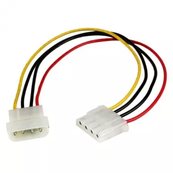 StarTech.com καλώδιο επέκτασης τροφοδοσίας LP4 12in - M/F, Molex (4-pin), Molex (4-pin), 0,304 m, αρσενικό βύσμα, θηλυκό βύσμα, ευθύ
