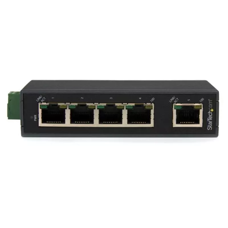 StarTech.com βιομηχανικός διακόπτης Ethernet 5 θυρών – τοποθέτηση σε ράγα DIN