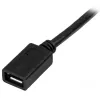 StarTech.com USBUBEXT50CM καλώδιο προέκτασης Micro-USB, αρσενικό/θηλυκό, 0,5 m (20 ίντσες), USB 2.0, συμβατό με OTG/MHL, μαύρο