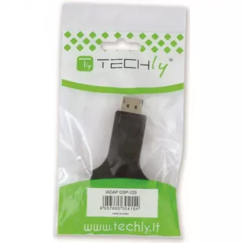 Techly προσαρμογέας DisplayPort DP αρσενικό σε DVI-I 24 + 5 θηλυκό IADAP DSP-229
