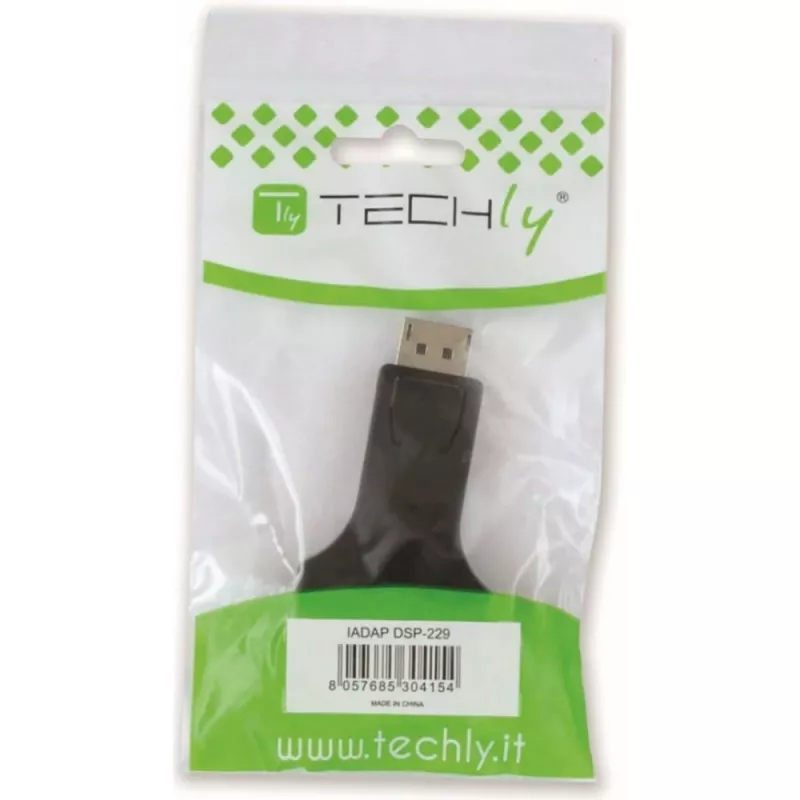 Techly προσαρμογέας DisplayPort DP αρσενικό σε DVI-I 24 + 5 θηλυκό IADAP DSP-229