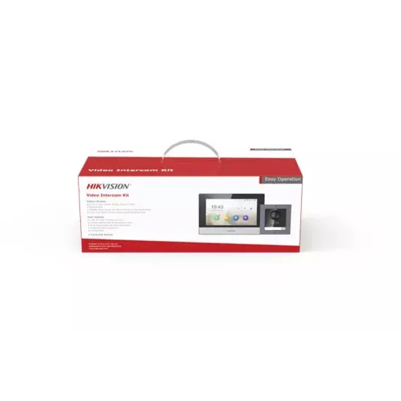 Βίντεο θυροτηλεόραση Hikvision DS-KIS602 2 MP 7 ίντσες μαύρο γκρι