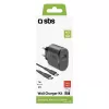 Φορητός φορτιστής SBS TEKITTRTC15W universal μαύρο AC γρήγορη φόρτιση