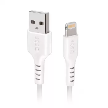Καλώδιο Lightning SBS TECABLEUSBIP5289W 2m Λευκό USB A
