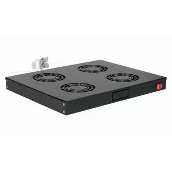 Equip Ανεμιστήρες ψύξης 19', 1U, 4 ανεμιστήρες, RAL9005 Μαύρο