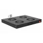 Equip Ανεμιστήρες ψύξης 19', 1U, 4 ανεμιστήρες, RAL9005 Μαύρο