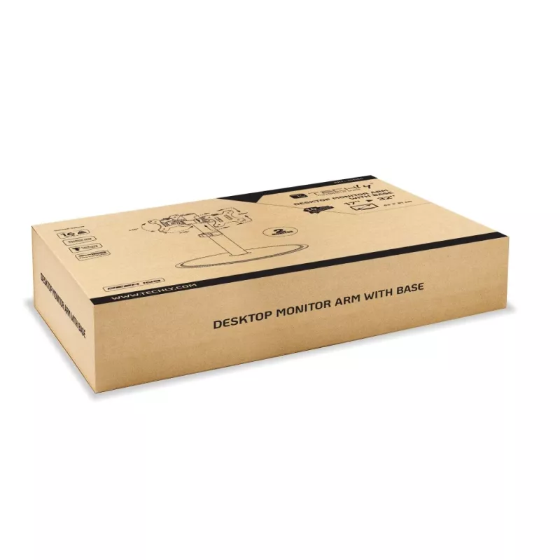 Techly ICA-LCD 402 βάση οθόνης / στήριγμα 81,3 cm (32 ίντσες) γραφείου μαύρο