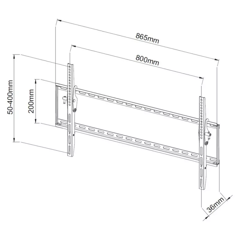 Techly σταθερή βάση τοίχου LCD LED TV 42-80 ίντσες