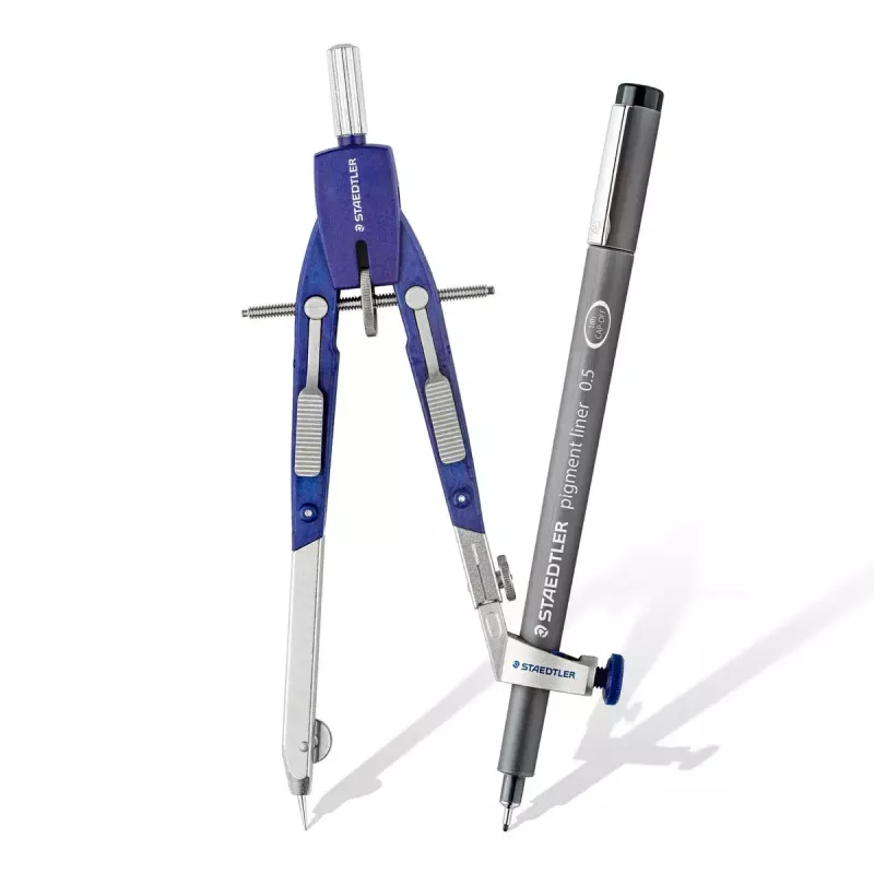 Staedtler Mars Comfort 552 02 διαβήτης ταχείας ρύθμισης με προέκταση, μπλε