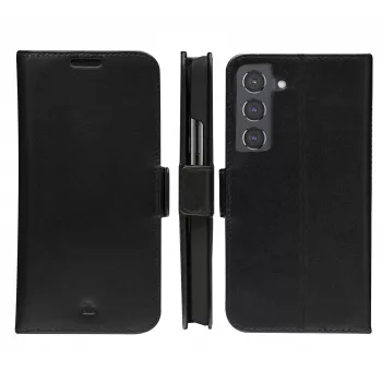 dbramante1928 Copenhagen Slim CSSSGTBL1434 θήκη flip για Samsung Galaxy S22, δέρμα με υφή, μαύρη