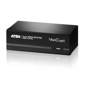 ATEN VanCryst VS132A διανομέας βίντεο VGA 2 θυρών, 450 MHz, μαύρος