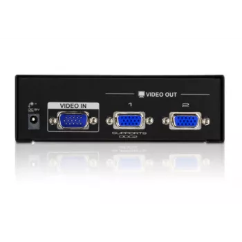 ATEN VanCryst VS132A διανομέας βίντεο VGA 2 θυρών, 450 MHz, μαύρος