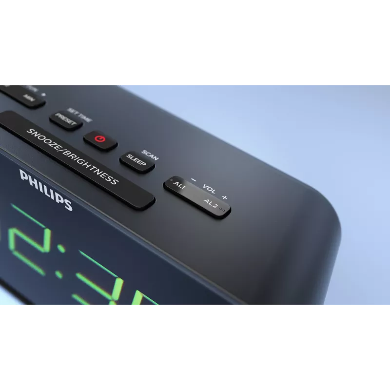 Philips TAR3306/12 Ξυπνητήρι Ψηφιακό ξυπνητήρι Μαύρο