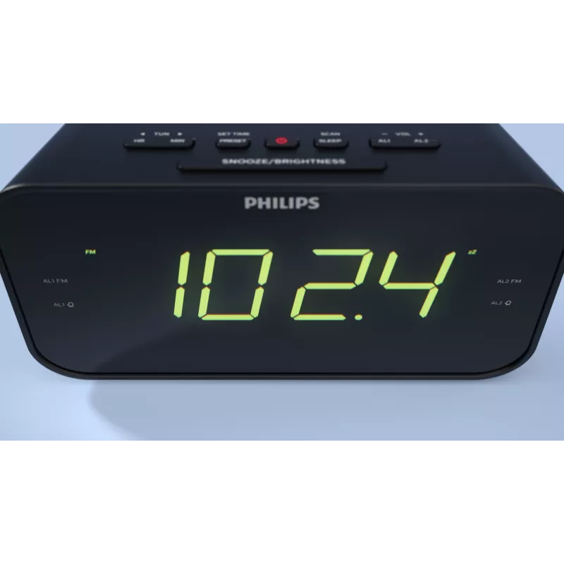Philips TAR3306/12 Ξυπνητήρι Ψηφιακό ξυπνητήρι Μαύρο