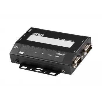 ATEN Altusen SN3002P διακομιστής συσκευών, 2 θύρες RS-232, LAN 100 Mb, τοποθέτηση σε γραφείο, τοίχο ή ράγα DIN