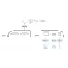ATEN Altusen SN3002P διακομιστής συσκευών, 2 θύρες RS-232, LAN 100 Mb, τοποθέτηση σε γραφείο, τοίχο ή ράγα DIN