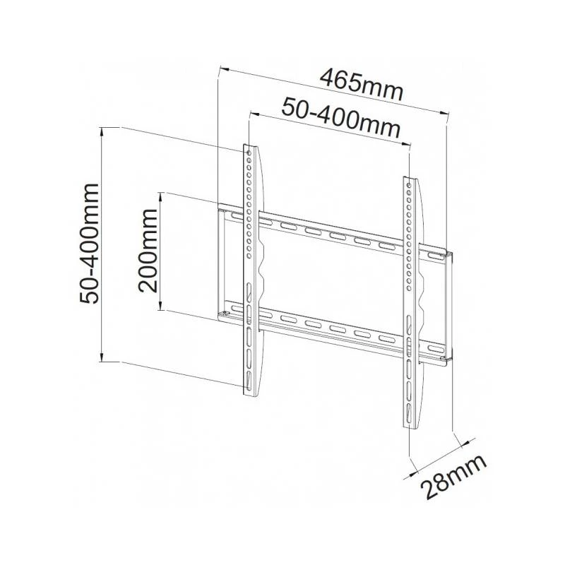 Techly ICA-PLB-162MW Βάση τοίχου TV 139,7 cm (55 ίντσες) Λευκό