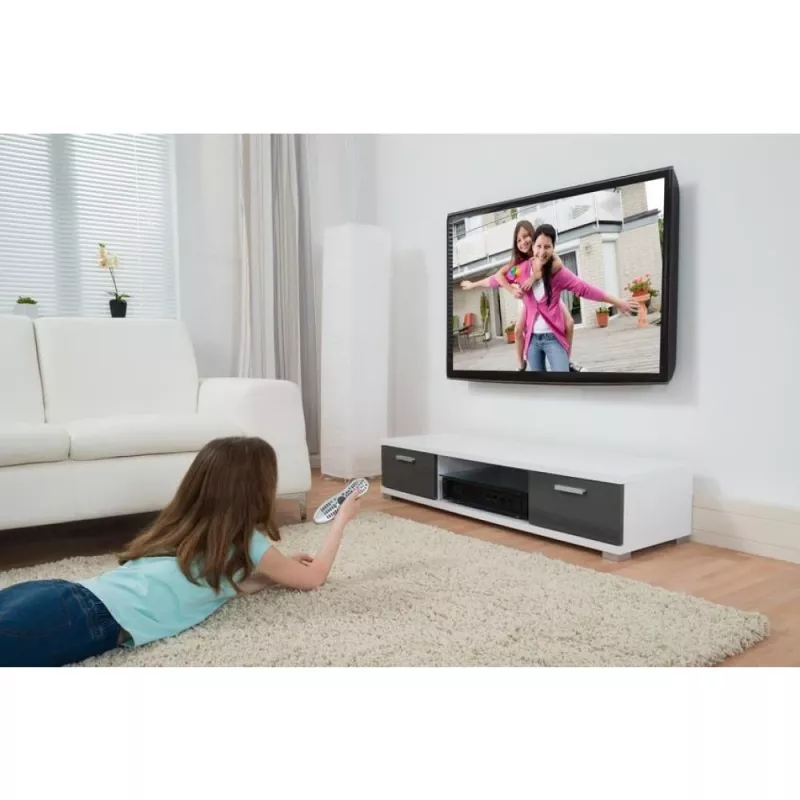 Techly Σταθερή λεπτή βάση τοίχου LED TV LCD 23-55 Μαύρο” ICA-PLB 162M